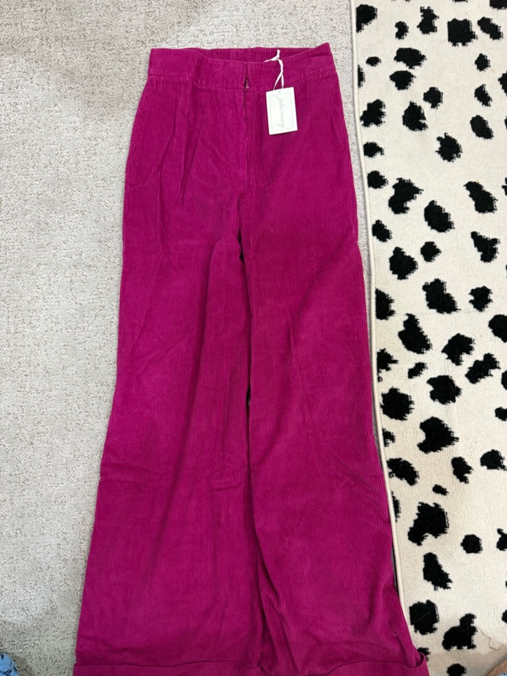 Julia Amory Corduroy Pants in Magenta